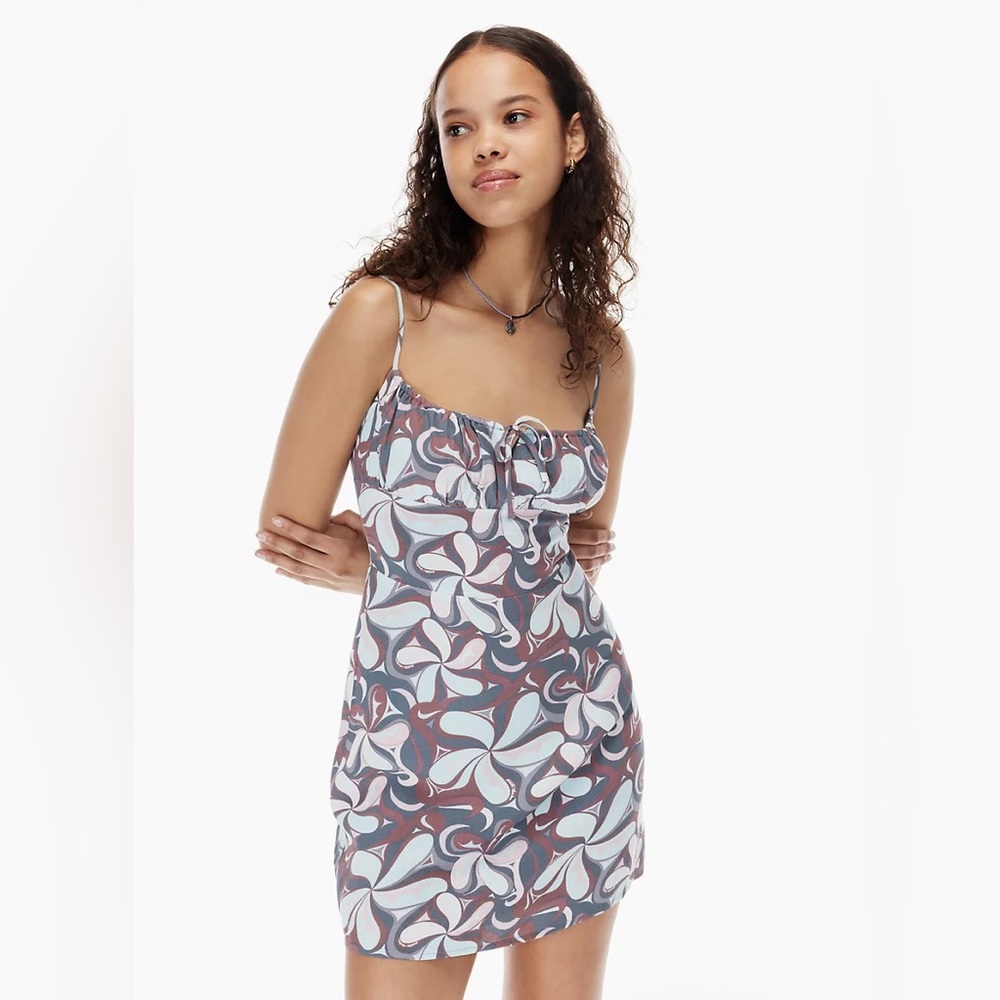 Aritzia Sunday Best Delilah Mini Floral Boho Summer Vacation Party Dress Sz XS